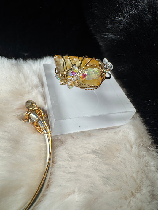 Aurelia Flame Bracelet and Ring Set