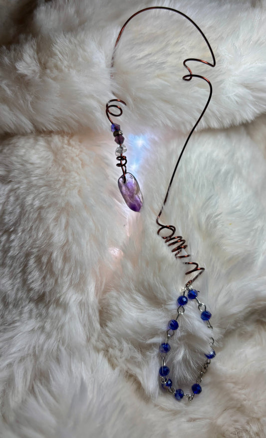 Vow of the Amethyst Guardian: Left Earcuff
