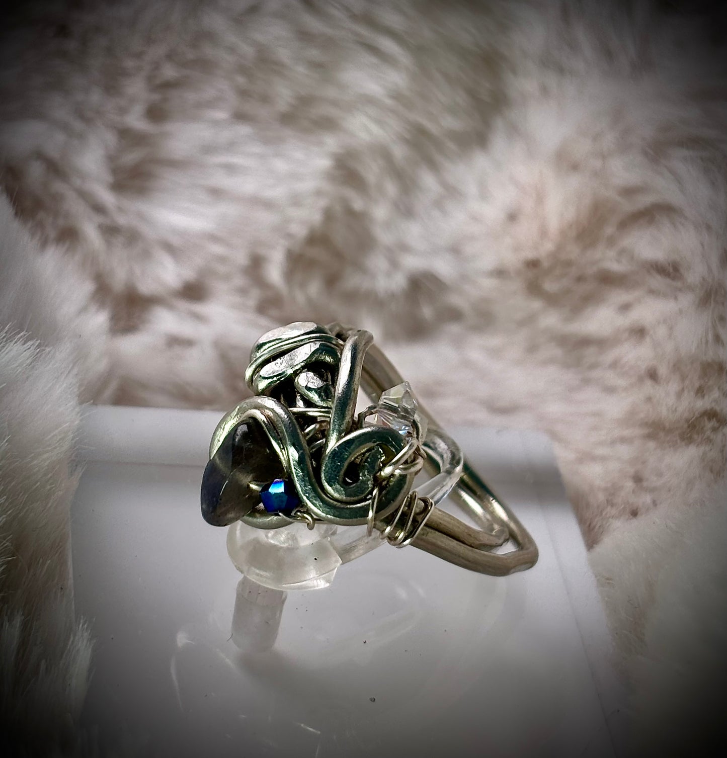 Labradorite ring: inner light 
