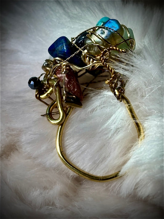 Gemstone ring: Mermaid treasure