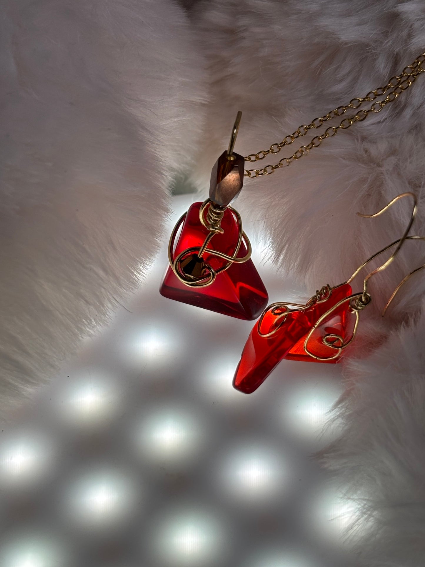 Fire drop: candy collection: pendant (set available)