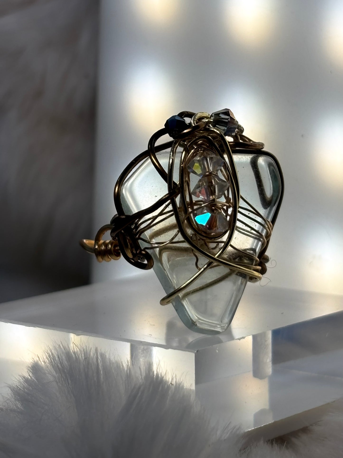 Gatsby’s Toast: Light Blue Irradiated Crystal