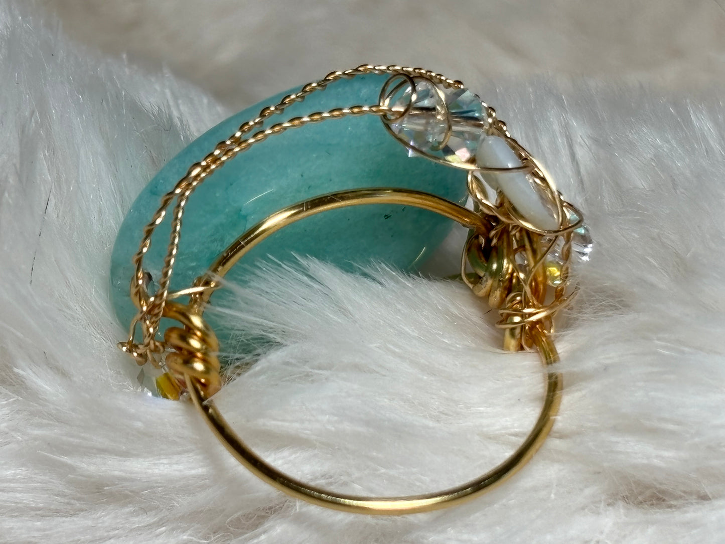 Larimar Ring: tranquil waters 