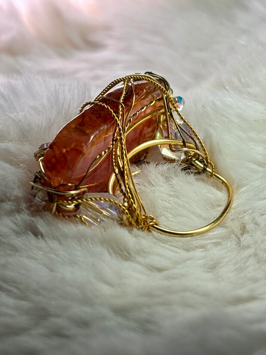ruby zoisite ring