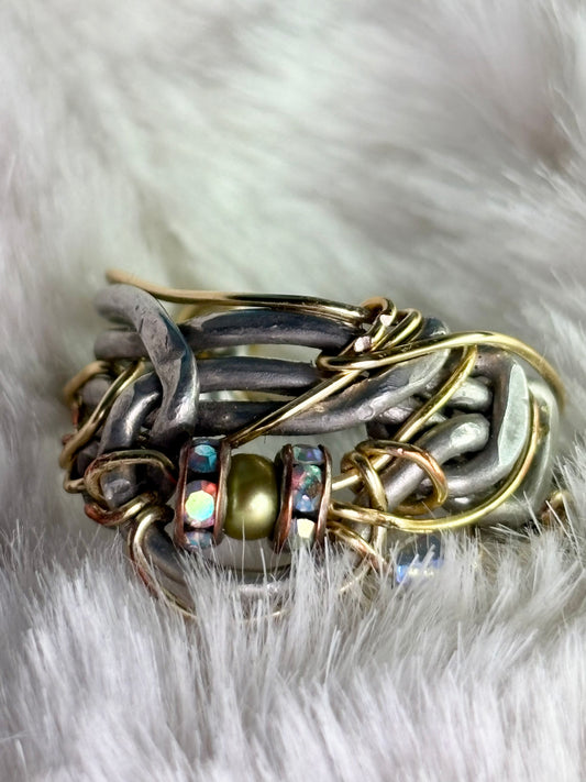 See pearl and silver ring:  CALM, AND CHAOS 