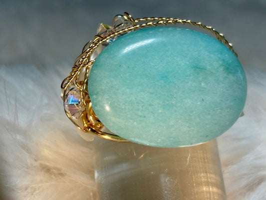 Larimar Ring: tranquil waters 