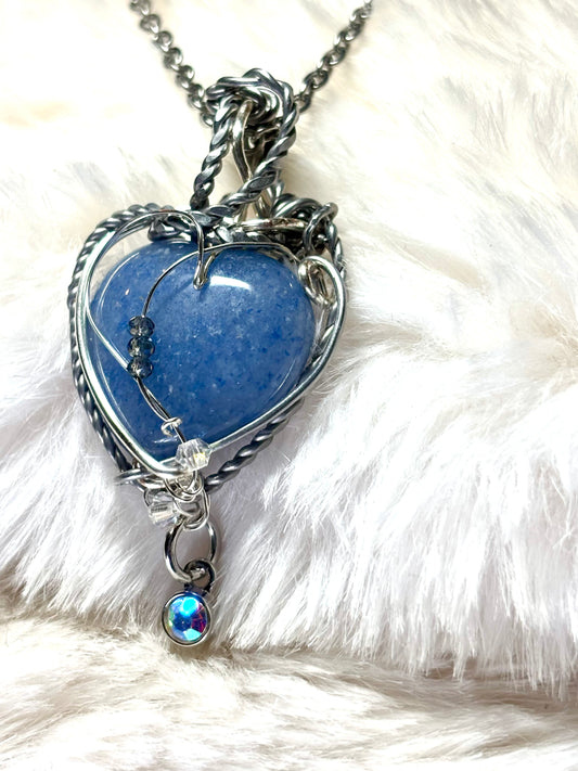 Blue Heirloom Heart: Aventurine Pendant
All My Heart Collection