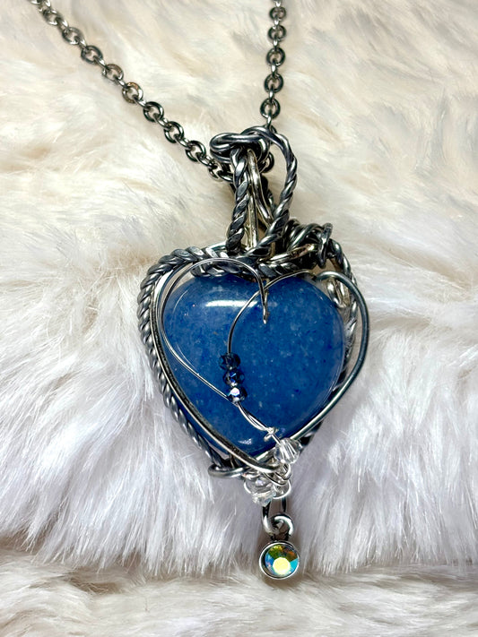 Blue Heirloom Heart: Aventurine Pendant
All My Heart Collection