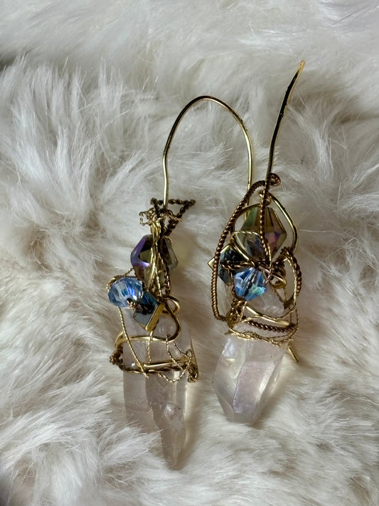 Sky and Earth: Crystal Earrings