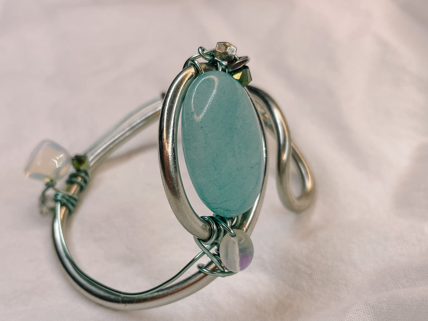 Larimar Moonstone Bracelet