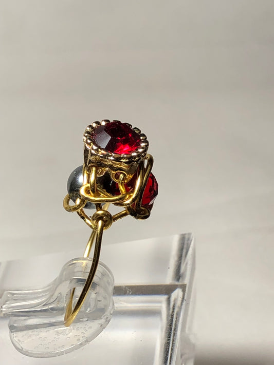 Ruby with black Pearl