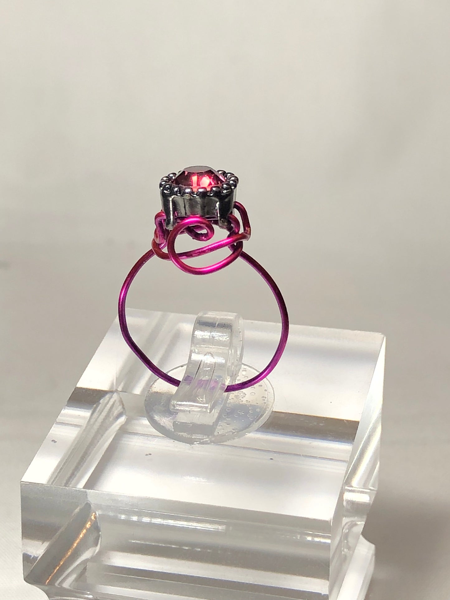 Purple Dreams rhinestone ring