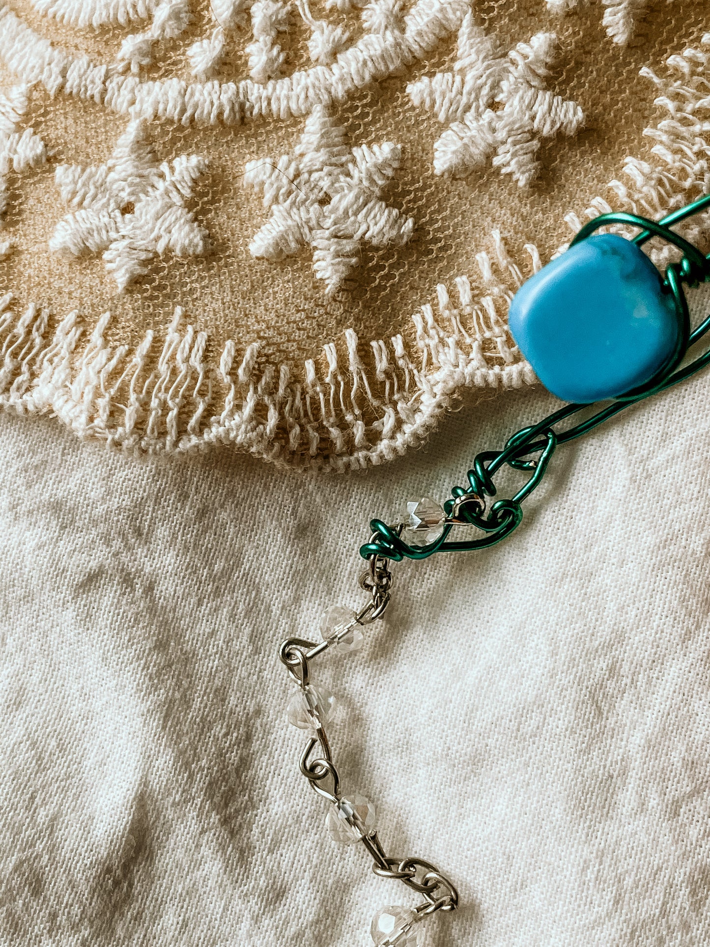 Turquoise mini earcuff