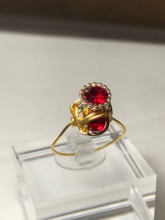 Ruby with black Pearl