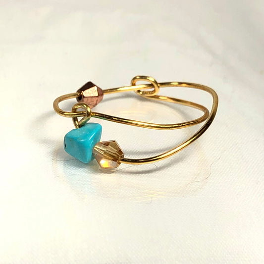 Mini turquoise ring