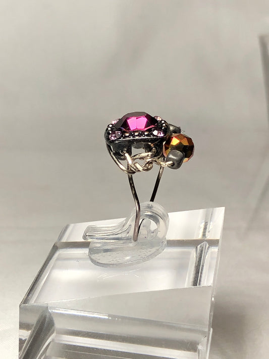 Dark Rhinestone ring