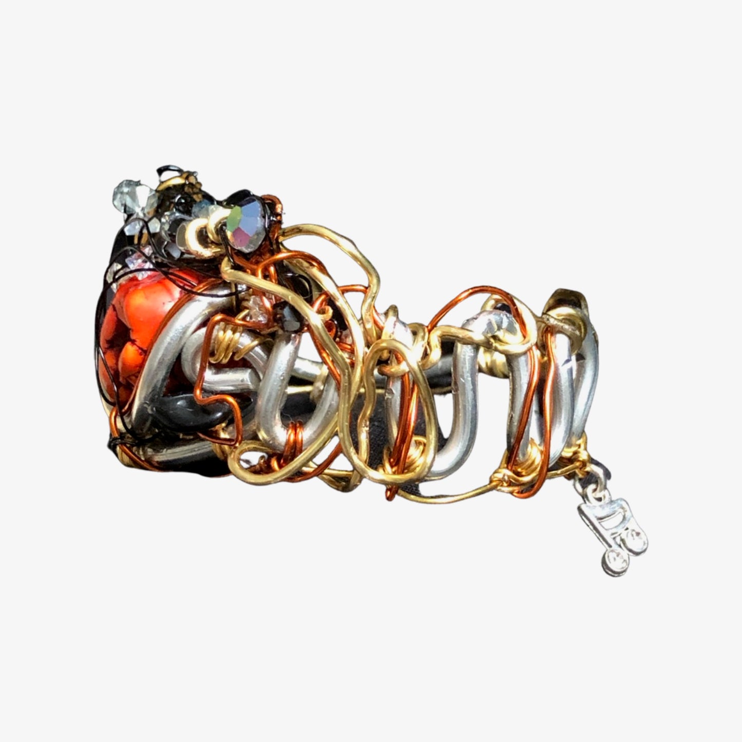 Red turquoise bracelet