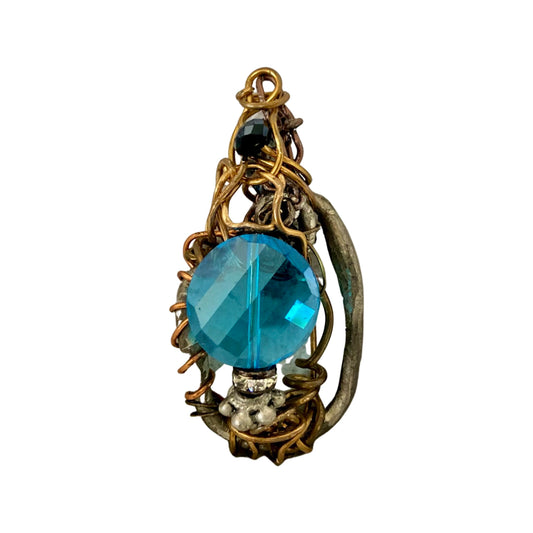 Mesmerizing Multi faceted blue crystal