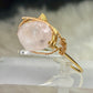 Rose quartz ring: pure princess ￼