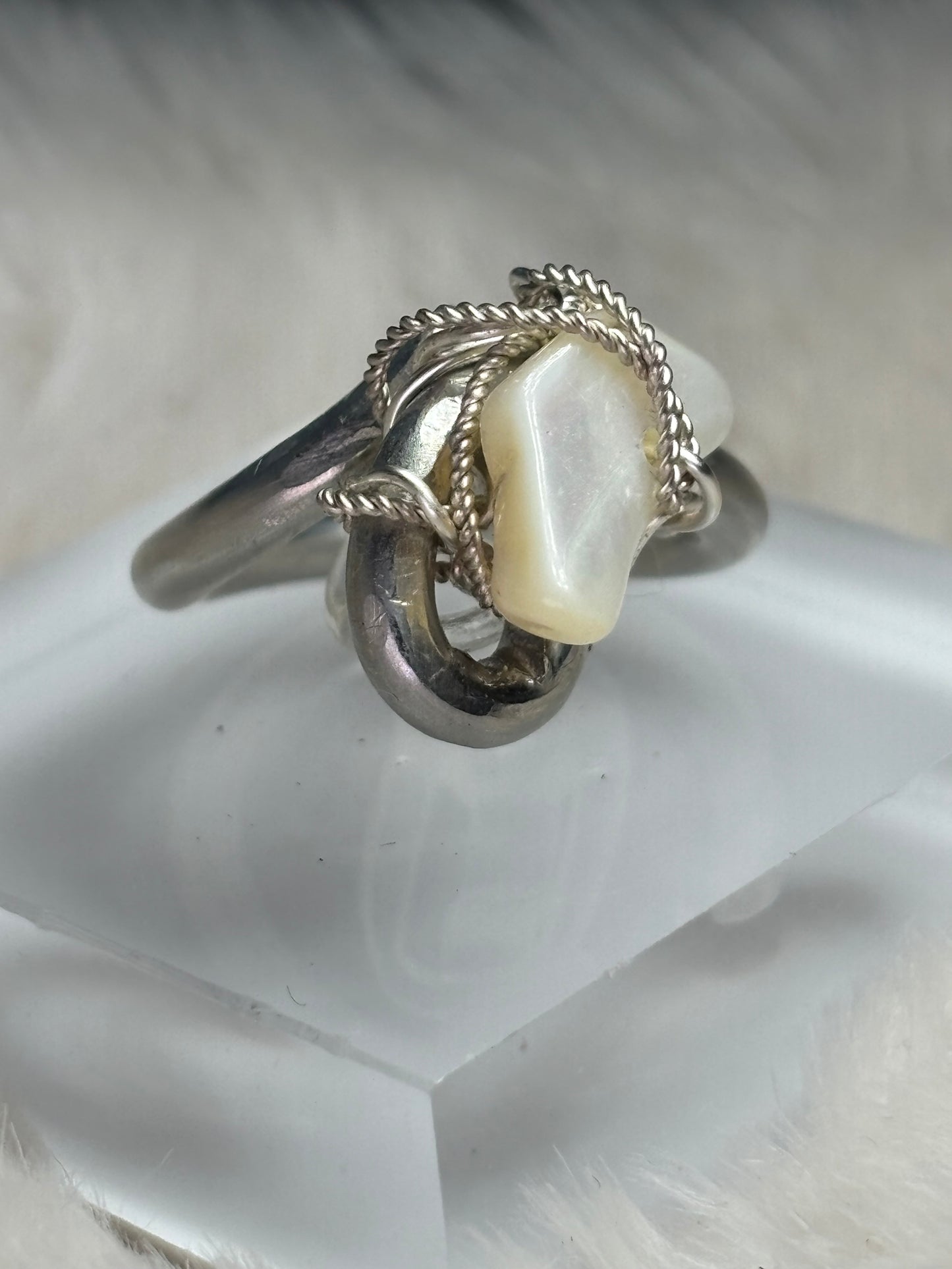 Mother of Pearl, ring: ocean keepsake ￼
