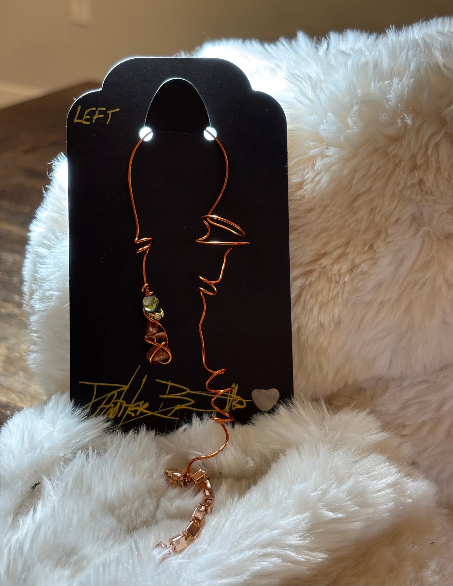 Inner fire: Goldstone left Earcuff ￼