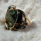 Labradorite heart ring: Knowing￼