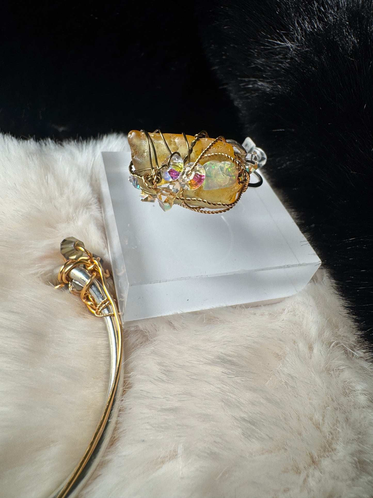 Aurelia Flame Bracelet and Ring Set