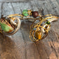 African Opal, tiger eye, Aberdeen, volcano rock ￼Bracelet: ￼