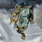 Glacial Empress: blue crystal ring ￼