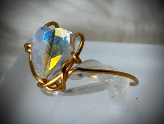 Follow Your Dreams: crystal heart ring ￼