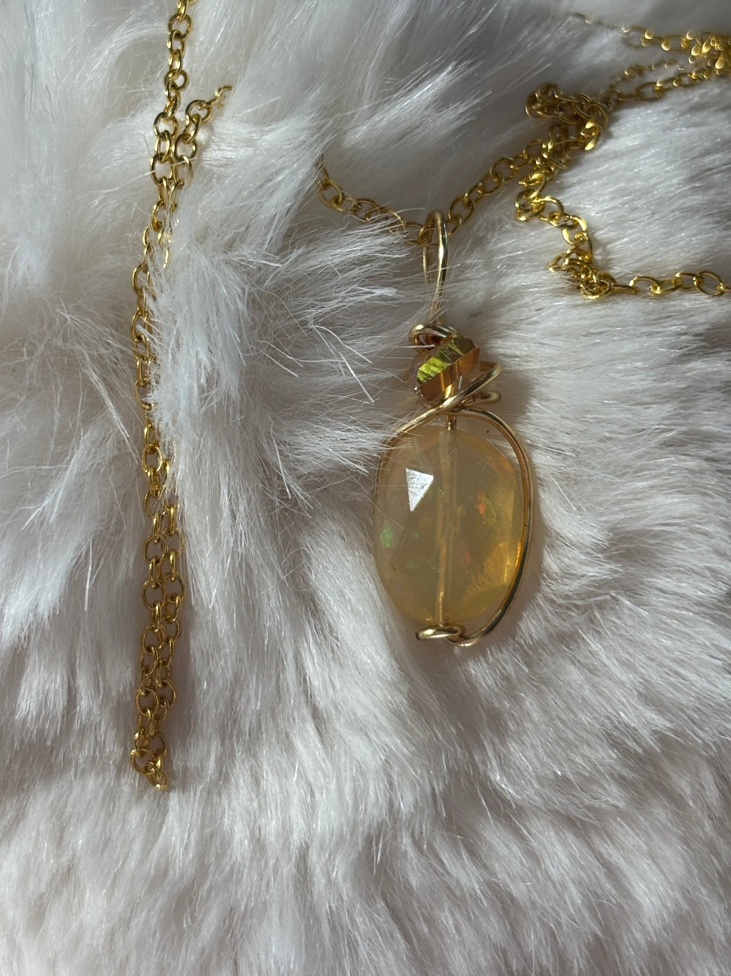 Star Fire: Opal Pendant