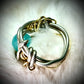 Aqua￼Amazonite and silver ring: ￼ my peace protects me ￼