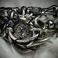 Diamond rhinestone, silver ring: powerful