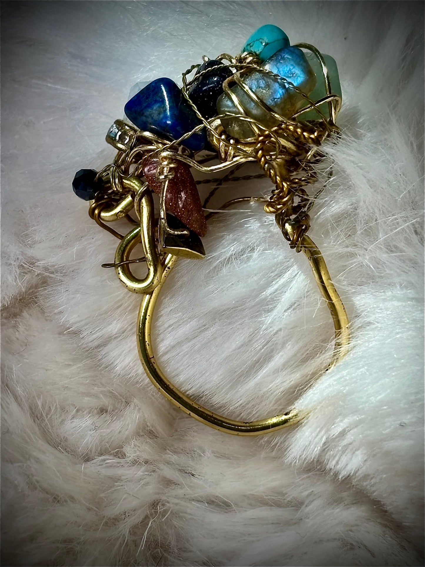 Gemstone ring: ￼Mermaid treasure