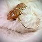Sunburst Heat-treated Amethyst Ring:  Sun-Forged, Phoenix, Molten Earth