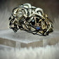 Diamond rhinestone, silver ring: powerful