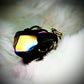 Titanium Aurora quartz ring: living color ￼