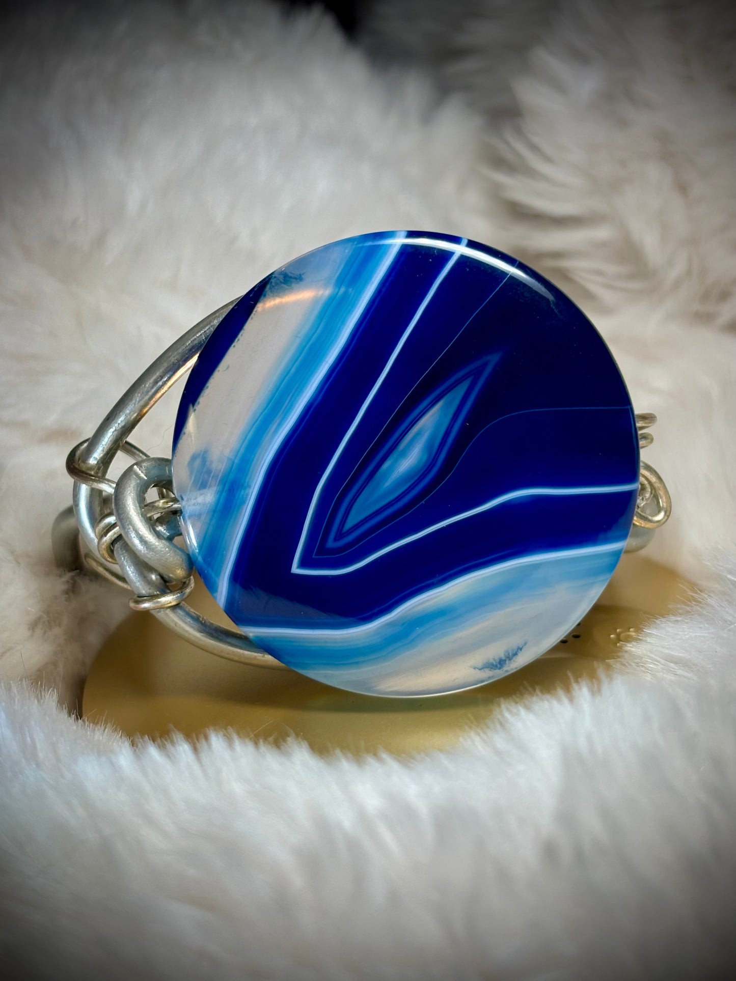 Blue agate Bracelet: ￼Couture Calm￼