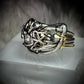 Diamond rhinestone, silver ring: powerful