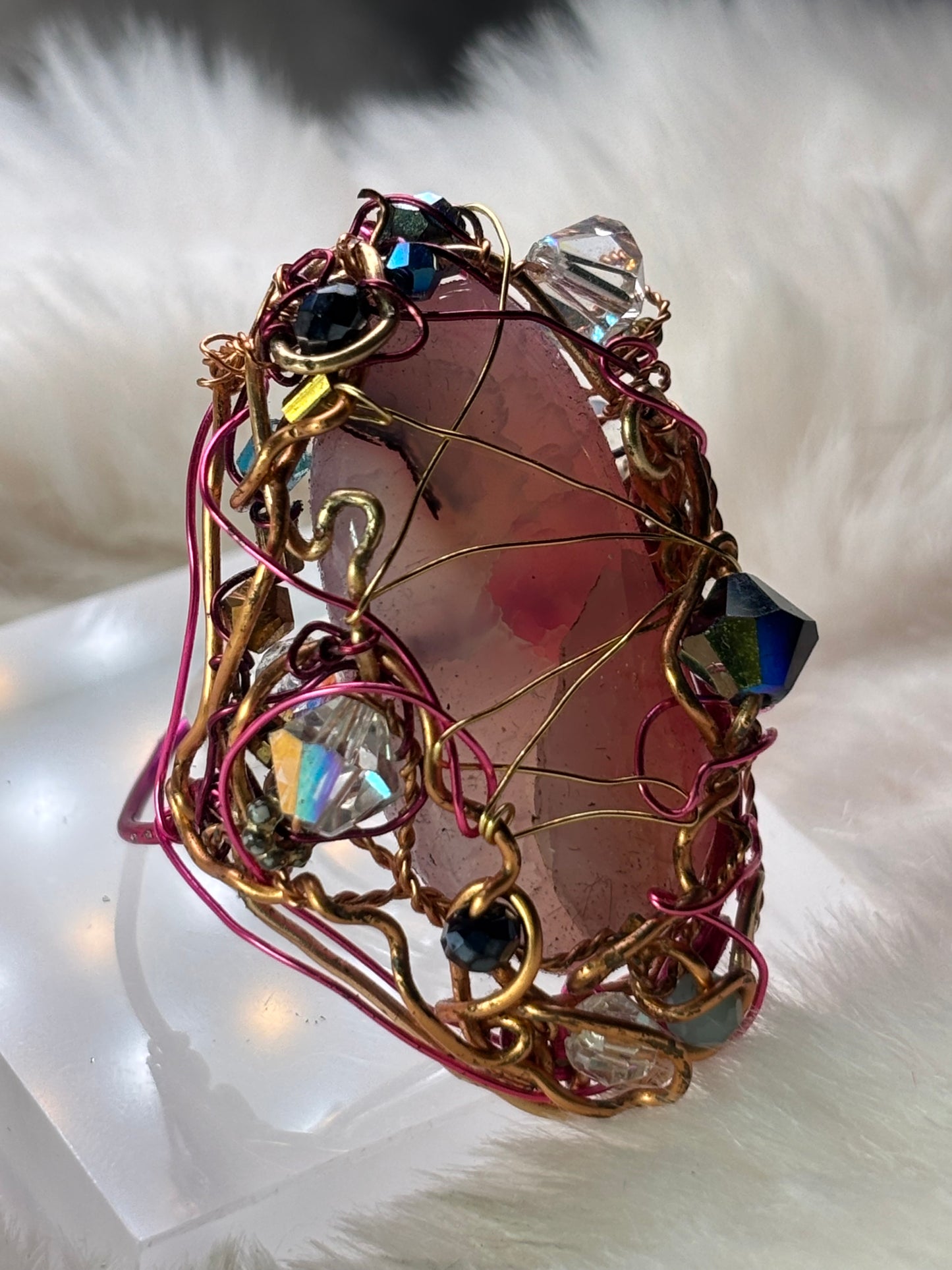 Pink Jade Ring: ￼Guardian of the Heart