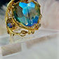 Trust my heart: crystal heart ring ￼