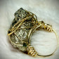 Gold Pyrite Ring