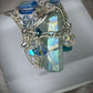 Aqua crystal ring: shard of the sea