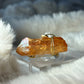 Sunburst Heat-treated Amethyst Ring:  Sun-Forged, Phoenix, Molten Earth
