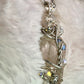 Crystal and quartz crystal pendant: TWIN PILLARS OF CLARITY ￼ ￼