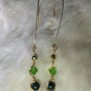 Green Forest Light: green nephrite earrings