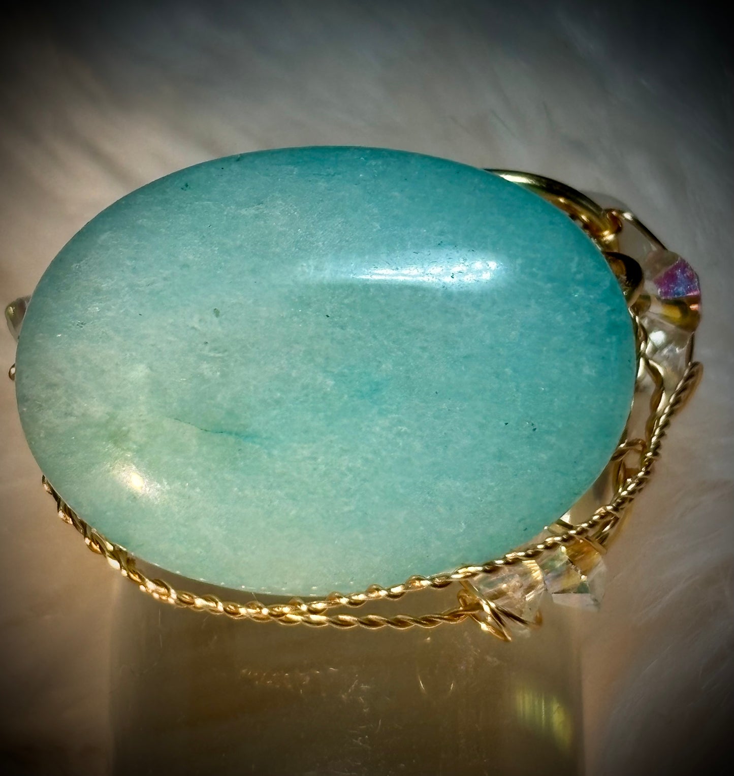 Larimar Ring: tranquil waters ￼