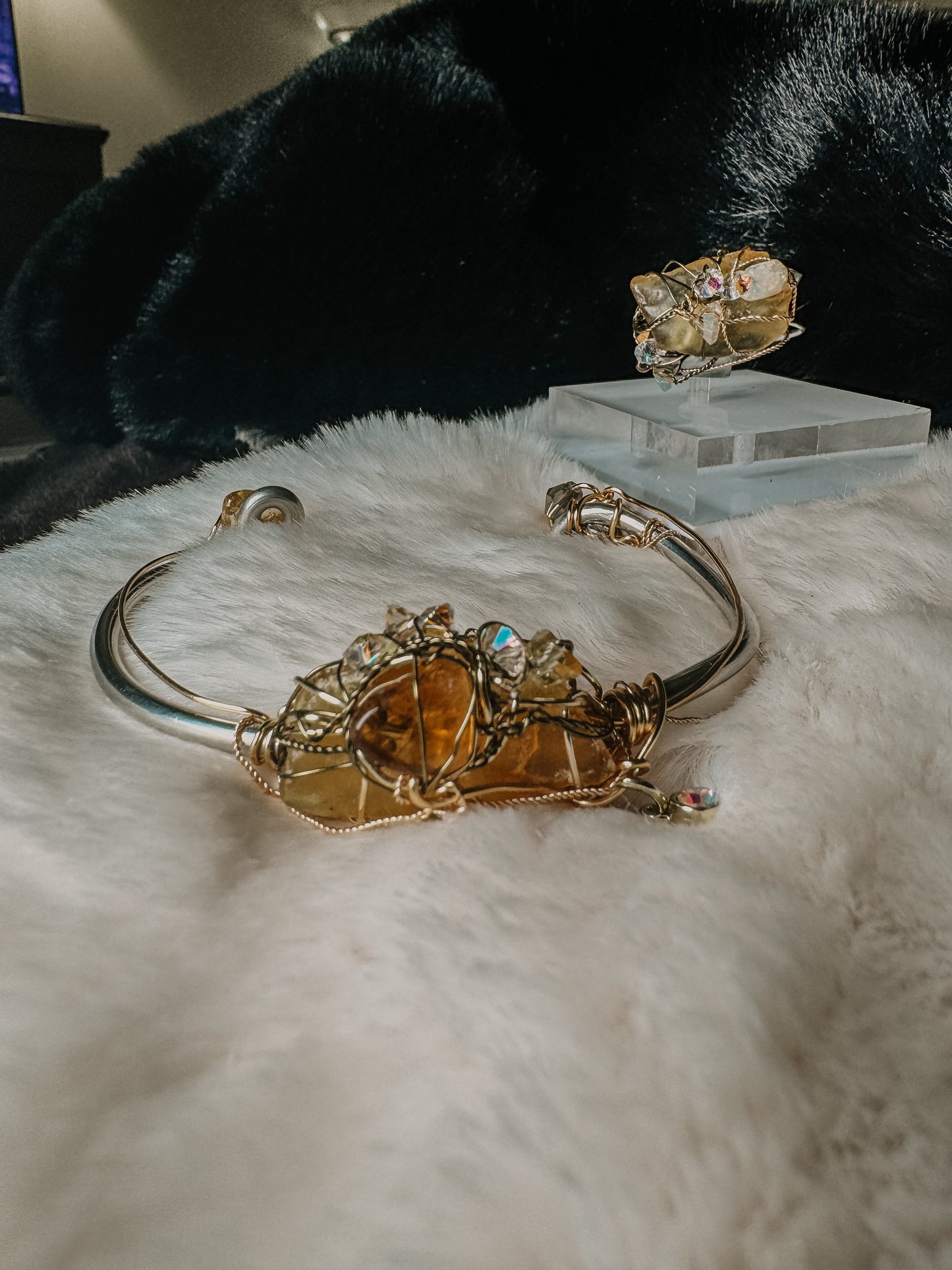 Aurelia Flame Bracelet and Ring Set