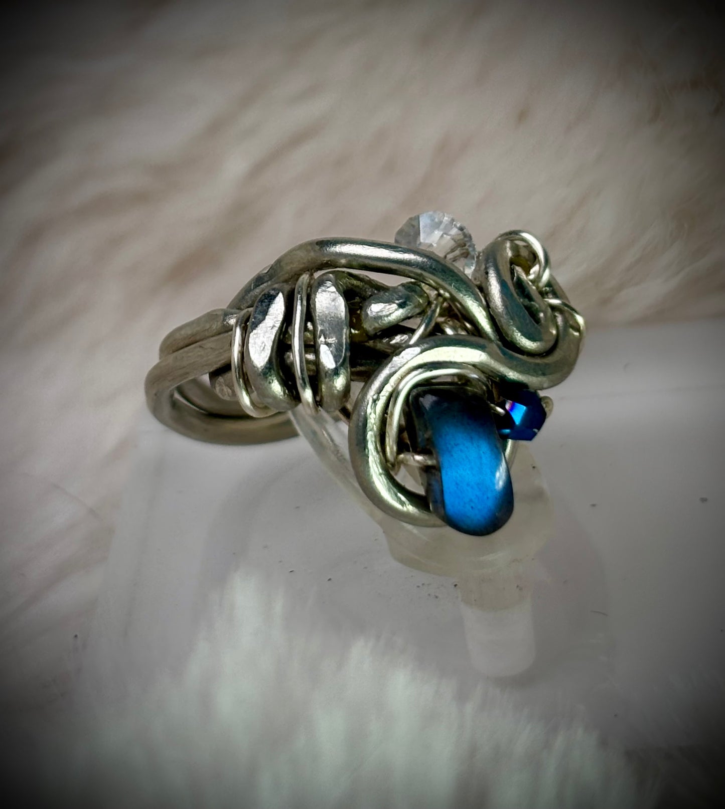 Labradorite ring: inner light ￼