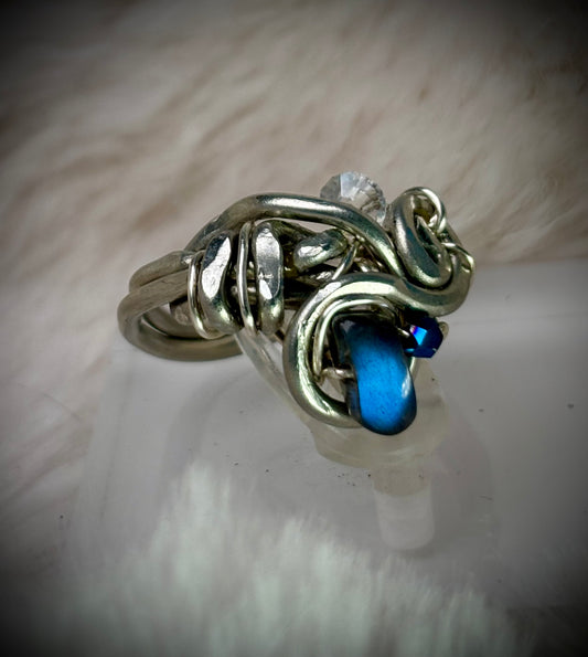 Labradorite ring: inner light ￼